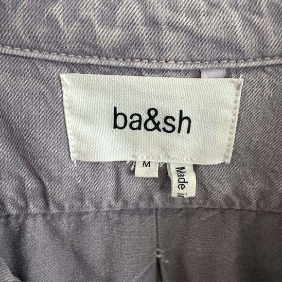 ba&sh Frida Denim Jumpsuit Faded Purple Wash Medium - Picture 10 of 13